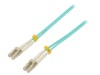 Cablu patch cord fibră optică Qoltec OM3, LC/UPC, 5m, duplex, multimod, LSZH, diametru 3mm
