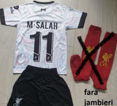 ECHIPAMENTE FOTBAL COPII SALAH =LIVERPOOL,DE LA 12 LA 15 ANI foto