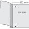Folie A4 orizontal, Variant, 2 buzunare 225 x 152 mm