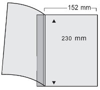 Folie A4 orizontal, Variant, 2 buzunare 225 x 152 mm