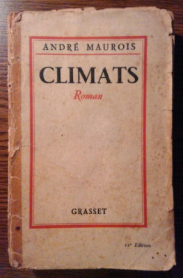 Andre Maurois - Climats [1928] foto