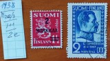 FINLANDA-1938''LOT-2VAL-CENTENAT POSTA'' -stampilat'' -Vezi-Scan