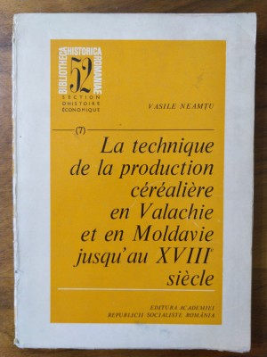 La Technique de la production cerealiere en Valachie et en Moldavie foto