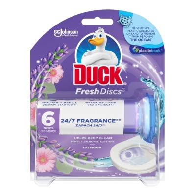 Odorizant wc baie Duck Fresh Discs, lavander, 36 g foto