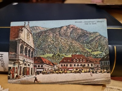 Carte Postala - Brasov. Vedere din piata foto