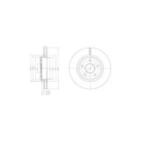 Disc frana Delphi BG9058, parte montare : Punte Fata