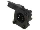 Conector XLR 5 pini AMPHENOL AXS5MP2 IP65 drept 7,5A 133V