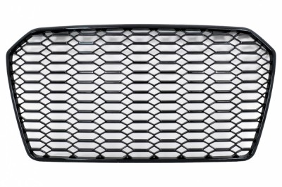 Grila Centrala Audi A6 C7 4G Facelift (2014-2018) Negru Lucios Performance AutoTuning foto