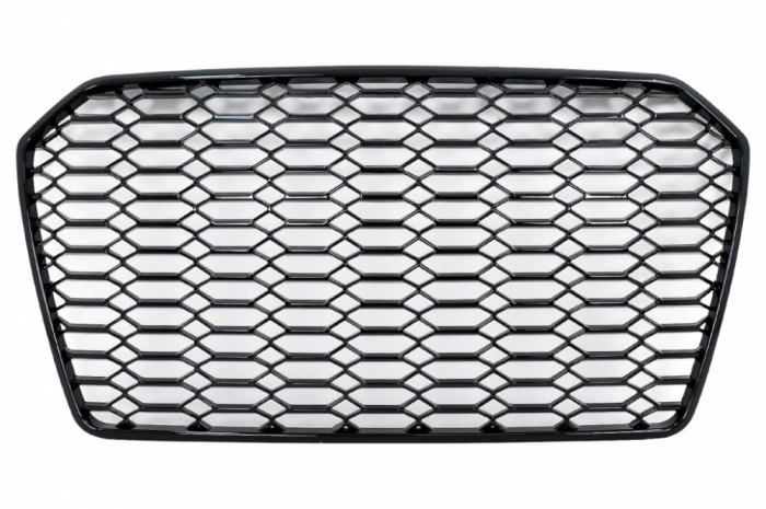 Grila Centrala Audi A6 C7 4G Facelift (2014-2018) Negru Lucios Performance AutoTuning