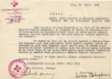 A3641N Societatea Națională de Cruce Roșie a Rom&acirc;niei, 1947, lot de două acte, unul semnat olograf de Lucreția Opreanu