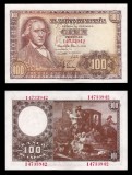SPANIA █ bancnota █ 100 Pesetas █ 1948 █ P-137 █ UNC █ necirculata