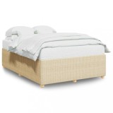 Cumpara ieftin Cadru de pat fara saltea, crem, 140x200 cm, textil