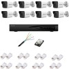Kit supraveghere complet cu 8 camere IP, 4MP, IR 30m, lentila 2.8mm, NVR cu 8 canale IP, Ultra HD 4K, accesorii SafetyGuard Surveillance, HIKVISION