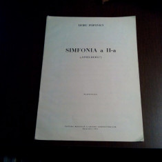 DORU POPOVICI - SIMFONIA a II -a „Spielberg” op.30 - partitura - 1974, 21 p.
