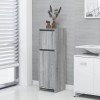 VidaXL Dulap de baie, gri sonoma, 30x30x95 cm, lemn prelucrat