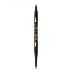 Tus de ochi Variete Double Effect 2in1 Ultra Black, 1 bucata, Eveline Cosmetics