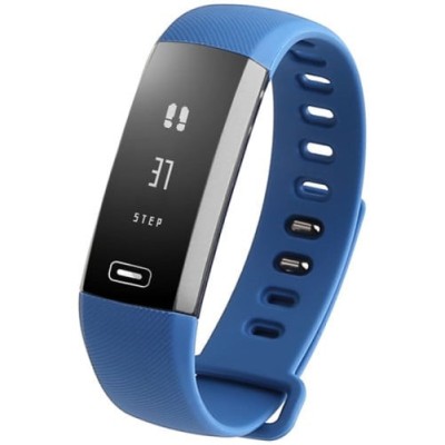 Bratara fitness iUni N2s, Bluetooth, LCD 0.86 inch, Notificari, Pedometru, Monitorizare Sedentarism, Puls, Oxigen sange, Blue foto