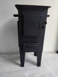 Soba Lemne Camping Semineu Mare Samota 5kW 31x31x71cm Evacuare 120mm Focar 24x25cm