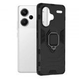 Husa Xiaomi Redmi Note 13 Pro+ Antisoc cu Inel Negru Techsuit SS