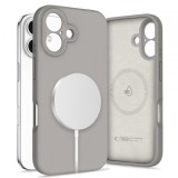 Husa MagSafe pentru Apple iPhone 16, Tech-Protect, Liquid Silicone, Gri