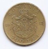 Romania 500 Lei 1945 - Mihai I, Alama, 30 mm, KM-67 (1)