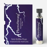 Mostră parfum cu feromoni PHEROSTRONG Pheromone Flare Men, pentru bărbați, cu note de bergamotă, piper negru, lemn de santal, mov, 1 ml