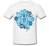 Cumpara ieftin Tricou &quot; Social media albastru &quot;