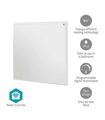 Panou radiant cu infrarosu Nedis WiFi 350W termostat telecomanda foto