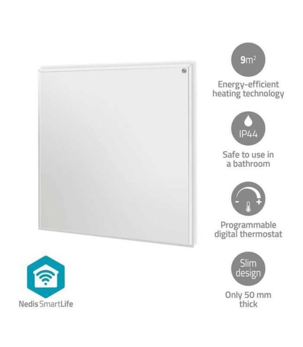 Panou radiant cu infrarosu Nedis WiFi 350W termostat telecomanda