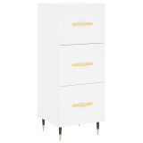 Cumpara ieftin Servanta, alb, 34,5x34x90 cm, lemn compozit