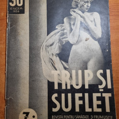 revista trup si suflet 13 noiembrie 1936-revista pentru sanatatea si frumusete