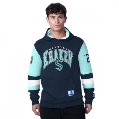 Seattle Kraken hanorac de bărbați cu glugă END Zone - L foto