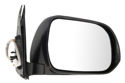 Oglinda usa exterioara Toyota Hilux (N70), 01.2012-06.2016, partea Dreapta, reglare electrica; carcasa neagra; sticla convexa; geam cromat; 10 gauri foto