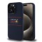 Husa pentru iPhone 15 Pro Max - Red Bull Racing Silicone Horizontal Centered Logo MagSafe (RBHMP15X24SIHSRV) - Navy