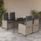 vidaXL Set mobilier de grădină cu perne, 5 piese gri deschis poliratan 3212846