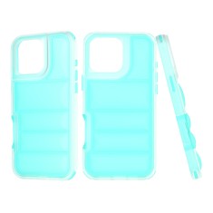 Husa pentru iphone 16 pro max, perne de aer, antisoc pro, turquoise foto