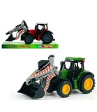 Tractor pentru Copii cu Cupă și Greblă &icirc;n Blister 28 Cm