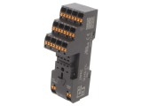 Stativ 4 pini, 8A, 300VAC, pentru şină DIN - IDEC
