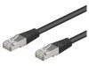 Patch cord ethernet SF/UTP Cat5e 3m negru, Goobay