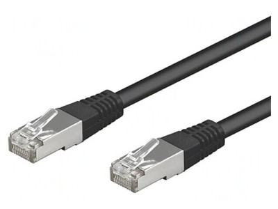 Patch cord ethernet SF/UTP Cat5e 3m negru foto