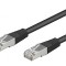 Patch cord ethernet SF/UTP Cat5e 3m negru
