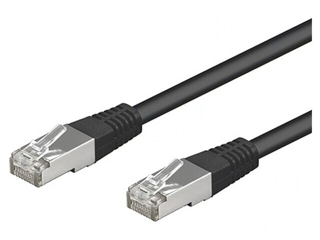 Patch cord ethernet SF/UTP Cat5e 3m negru