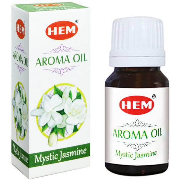 Ulei de Iasomie aromaterapie, gama profesionala HEM Aroma Oil Mystic  Jasmine, cu arome dulci si miros floral placut, 10 ml | Okazii.ro