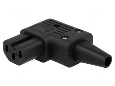 Conector Alimentare AC Mufă Mamă 10A 250VAC IEC 60320 8.5mm foto