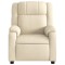 Fotoliu rabatabil, crem, material textil - 6