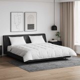 Set Pături cu Pernă VidaXL, 3 Piese, Alb, Pene Rață, 260x220 cm - Pilota Dormitor Luxoasă, Moale și Confortabilă