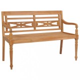 Cumpara ieftin Bancă Batavia, 120 cm, lemn de tec
