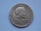 50 SENTIMOS 1967 FILIPINE, Asia