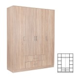 Cumpara ieftin Dulap Miami 160x205 cm stejar sonoma-stejar sonoma