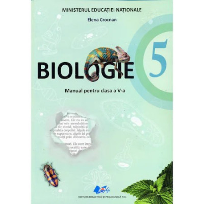 Biologie manual pentru clasa a V-a - (Contine editie digitala) - Elena Crocnan foto